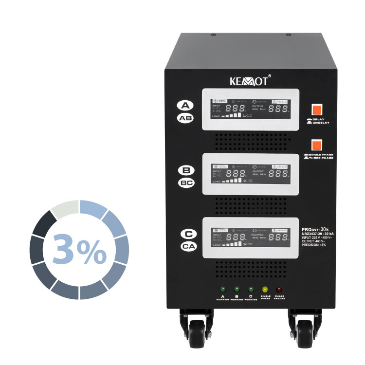 Stabilizator de tensiune cu servomotor